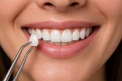 Smile makeover with veneers